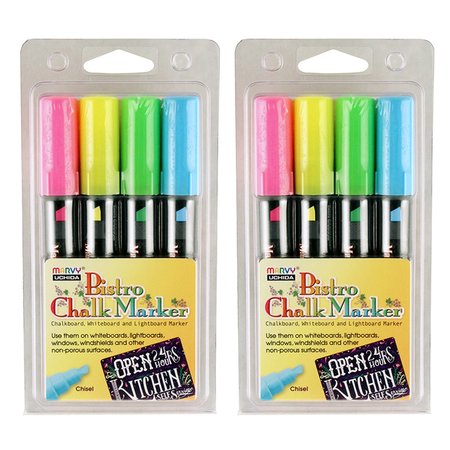MARVY UCHIDA Laundry/Fabric Markers, 4 Assorted Sizes Per Pack, 8PK 4834H